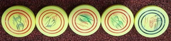 234 Carrom Disk (Yellow Color)